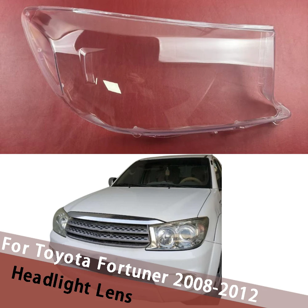 

For Toyota Fortuner 2008-2012 Headlight Shell Lamp Shade Lens Housing Clear Headlamp Cover Plexiglass Auto Replacement Parts