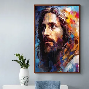 Schwarz -Weiß -Jesus -Glaubensplakat, Kreuz auf dem Bergplakat, drucken Leinwand keuchend, moderne religiöse Wandkunst, Bild für Raum, Wohnkultur 10 Hauptverkaufskleber Jesus Branco - №7