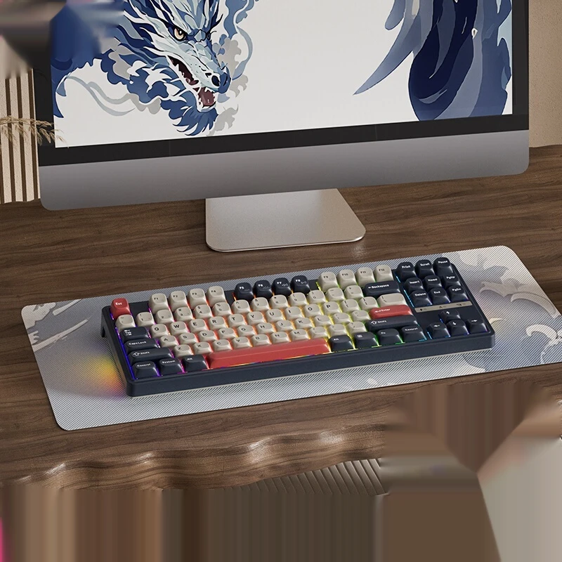 SKN QINGLONG 87 メカニカルキーボードトライモードガスケット構造デュアル 8k ポーリングレートホットスワップ RGB E スポーツオフィスゲーミングキーボード