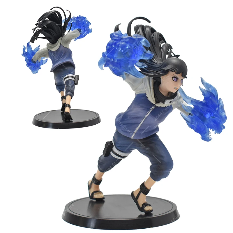 16CM Naruto Anime Figure Hinata Hyuga Shippuden Double Lion Fist PVC Action Figurine Model Toys Naruto Collection Decoration New