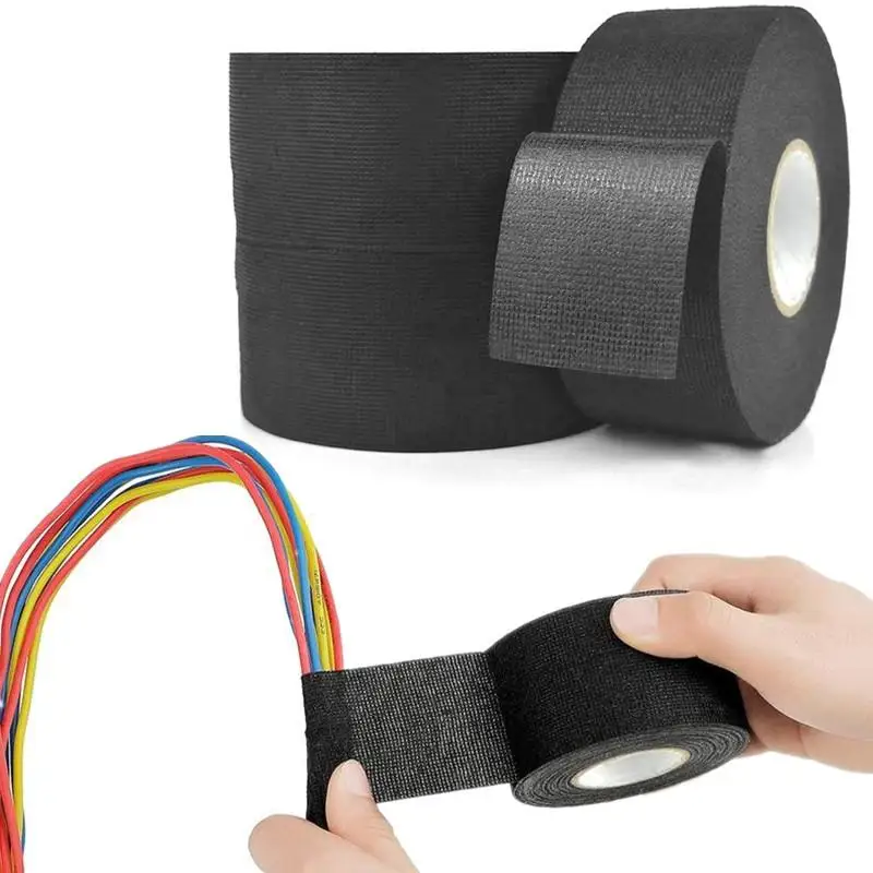**Hot Sale 1Roll Electrical Insulating Tape Heat Resistant Harness Tape Car Cable Harness Wiring Loom Protection Waterproof Tape