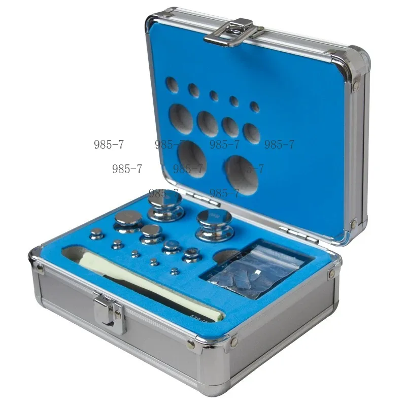 24 Pieces F1 Precision Calibration Weights Kit 1mg to 500g 304 Stainless Steel Balance Scale Calibration Set