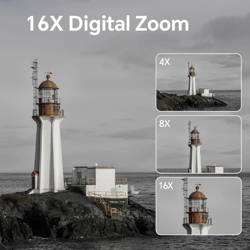 كاميرا رقمية 8K للتصوير الفوتوغرافي ضبط تلقائي للصورة WiFi 88MP كاميرا تسجيل الفيديو مع عدسة مزدوجة 16X تكبير رقمي شاشة تعمل باللمس كاميرا السفر #3