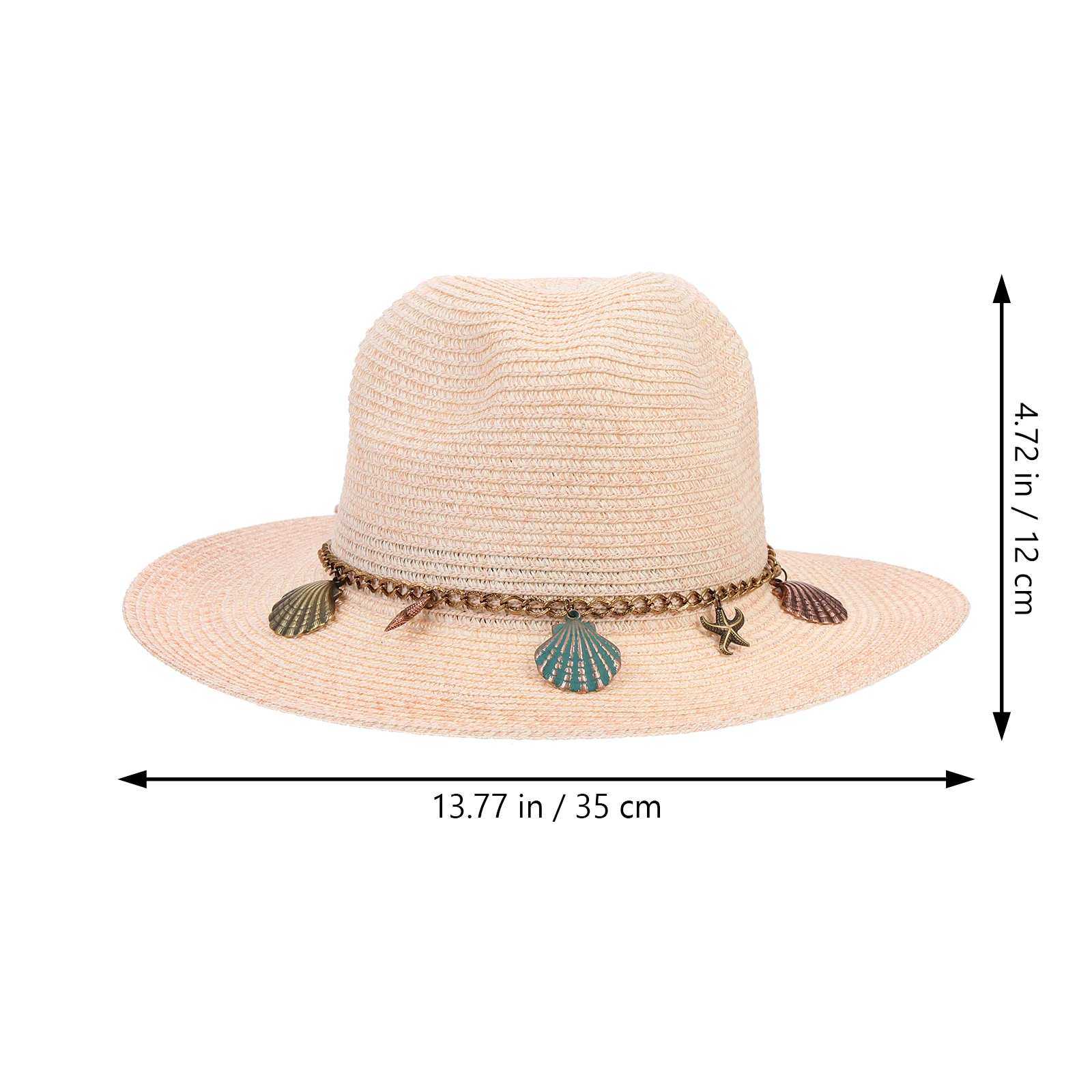 

Fashionable Woven Beach Bucket Hat Sunshade Cover For Women Travel Holiday Outdoor Decorative Straw Sun