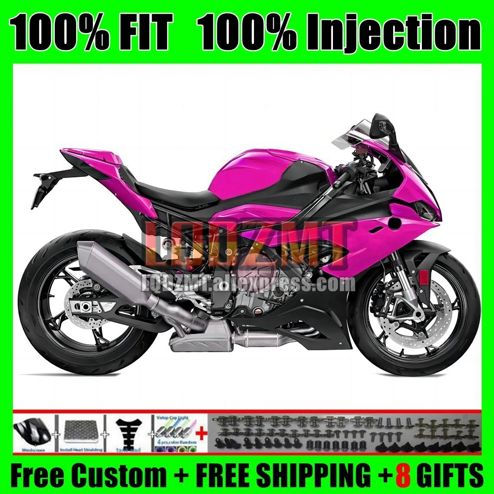 OEM Body For BMW S1000 S 1000 RR CC 1000RR Glossy pink Bodywork 105No.59 1000CC S1000RR S1000-RR 23 2023 Injection Fairing Kit