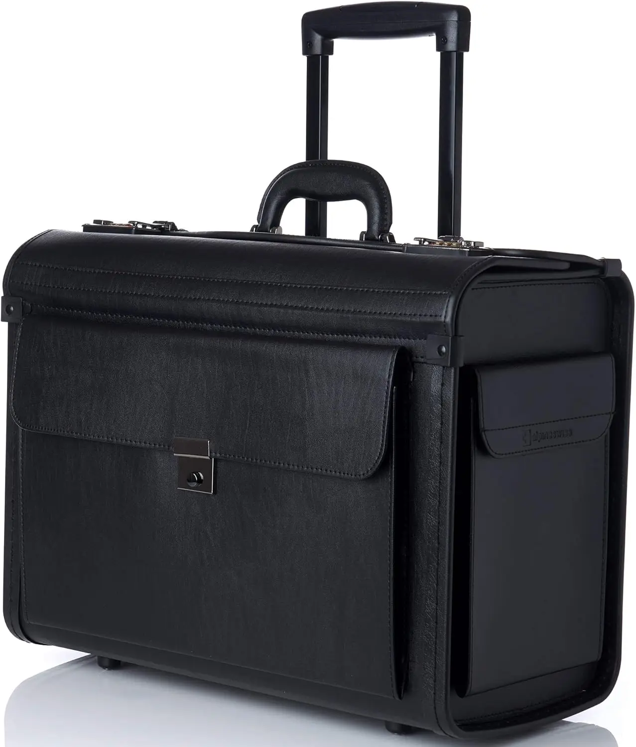 

17" Rolling Laptop Briefcase with Wheels, TSA Approved Carry-On Legal Size Attache Case for Lawyers