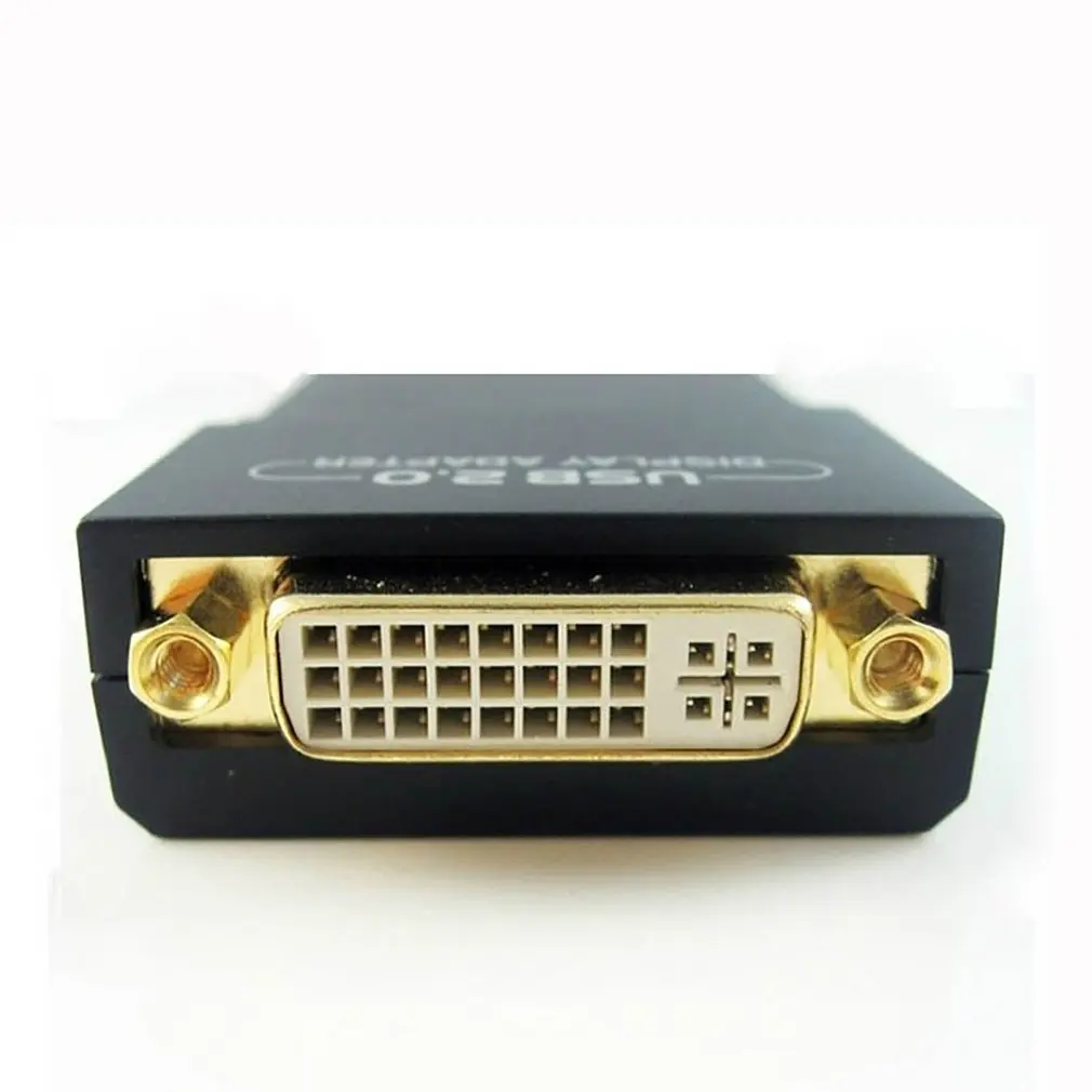 محول رسومات فيديو متوافق مع USB 2.0 إلى VGA/DVI/HDMI مناسب لشاشات متعددة بطاقات رسومات للنافذة 10/8.1/8/7