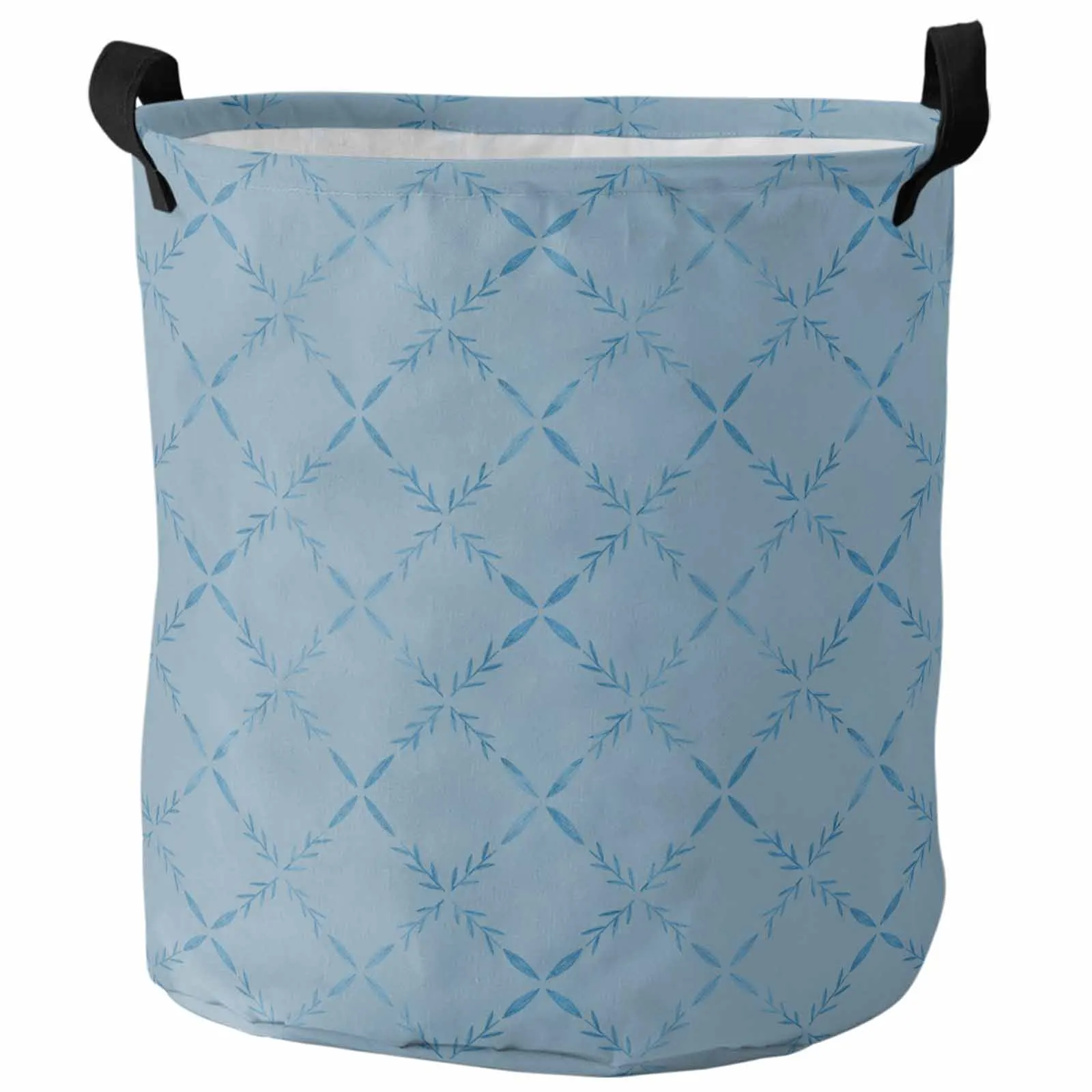 Diamond Grid Texture Wave Ride Dirty Laundry Basket Foldable Waterproof Home Organizer Clothing Children Toy Storage Basket