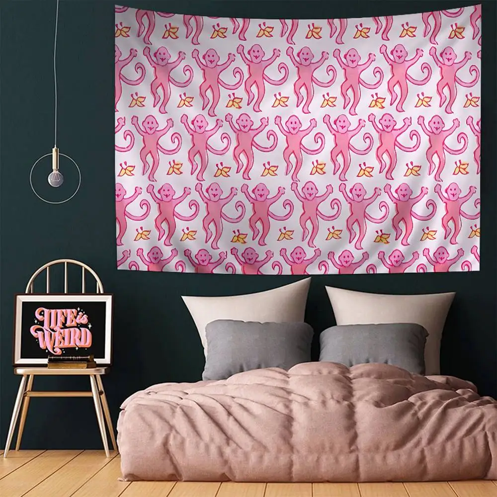 R-Roller R-Rabbit Monkey Hanging Bohemian Tapestry Indian Buddha Wall Decoration Witchcraft Bohemian Hippie Cheap Hippie