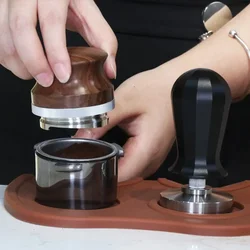 51/53/58mm Coffee Distributor Clover Bottom Coffee Machine Distributor Adjustable Depth Espresso Leveler Home Barista Accessory