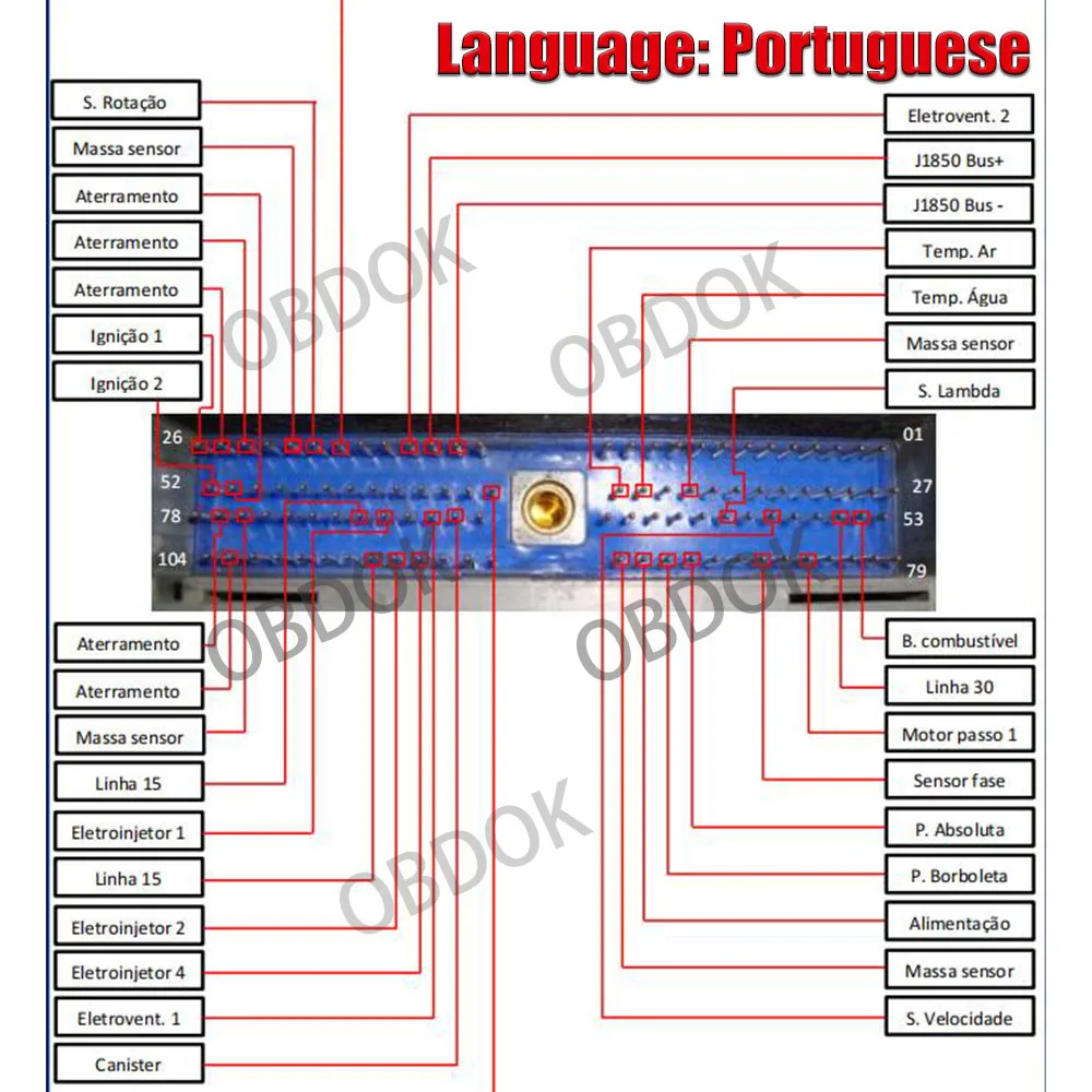 PINOUT FOR 89 ECU MODULES ECU Pinout Study Manual for FIAT SYSTEMS for VW IAW 7.5.20 for FORD for PSA Portuguese E-book PDF File