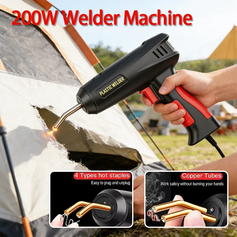 

Сварочный аппарат для ремонта пластика 4/6 типов Сварочные стержни для гвоздей Горячий степлер Ремонтный комплект для пластика 2 в 1, автомобильный бампер, пластиковый сварочный пистолет