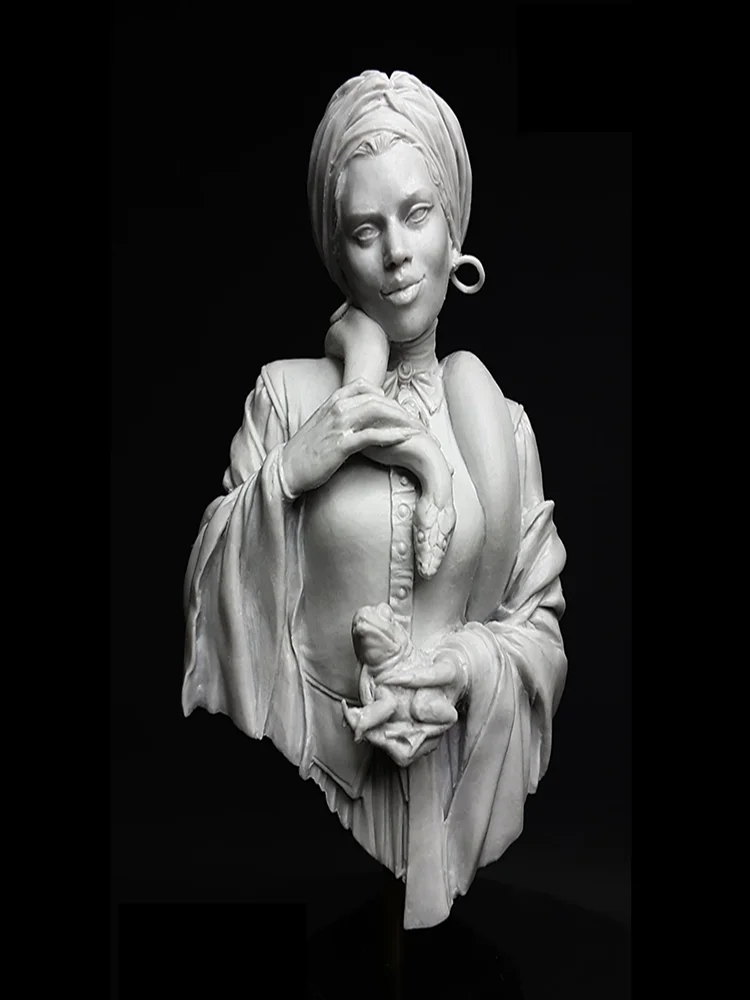 

1/10 The ancient fantasy woman BUST soldier Resin figure Model kits Miniature soldier Unassembled Unpainted