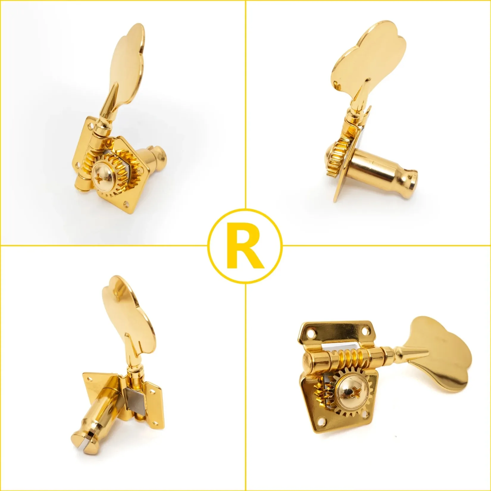1:21 Open Gear Bass Guitar Tuners Tuning Pegs Machine Heads for Jazz PB Style Bass 3R3L 4R 4L 2R2L 3R2L 4R1L 1R4L 4R4L