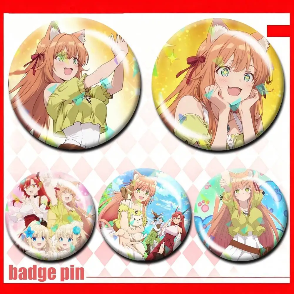 Insignias Redondas Personalizables de Kanade y Tania de Beast Tamer Anime, 25, 32, 44, 58, 75mm, Broches y Accesorios Personalizables
