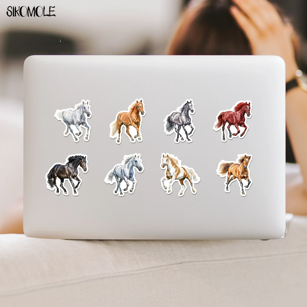 10/30/50 個水彩馬かわいいステッカー美的 DIY 装飾子供のおもちゃ子供旅行荷物デカール落書きステッカーパック
