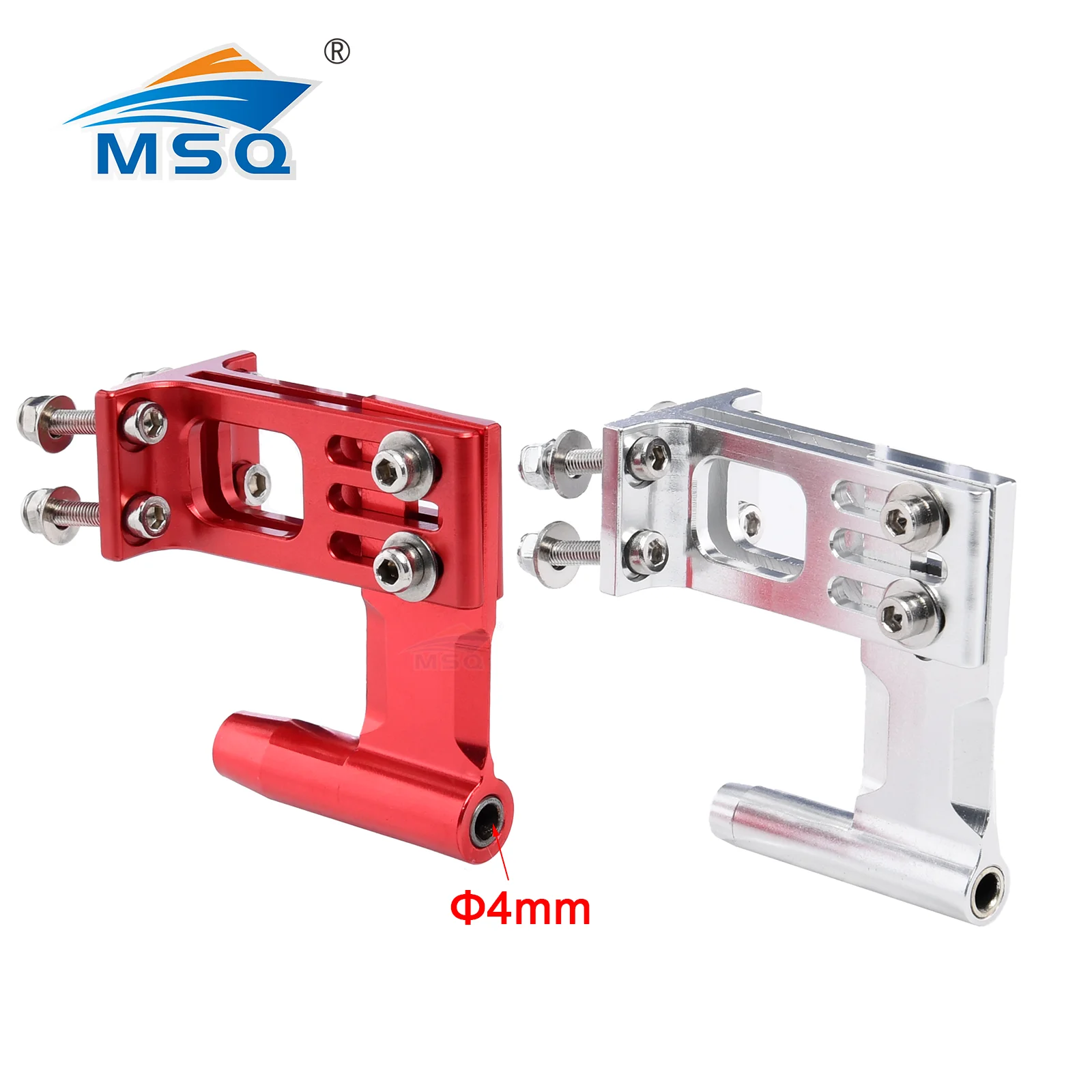 

RC Boat Aluminum L38mm Shaft Bracket 4mm Stinger Drive 4mm Strut for 4mm Prop Shaft With Flex Cable Electric Racing Boat