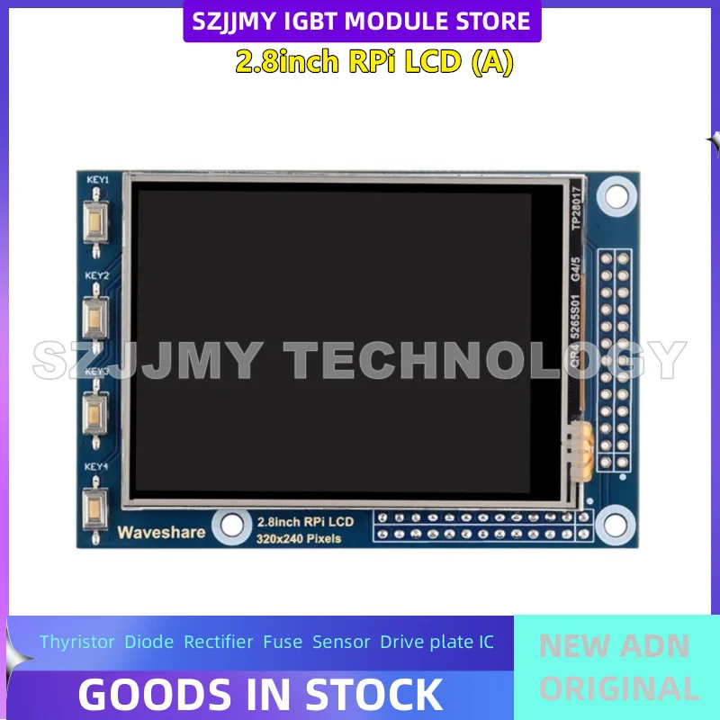 Raspberry Pi 4B/3B+Raspberry Pi Display touch resistivo da 2,8 pollici Interfaccia SPI NUOVO ORIGINALE IN MAGAZZINO