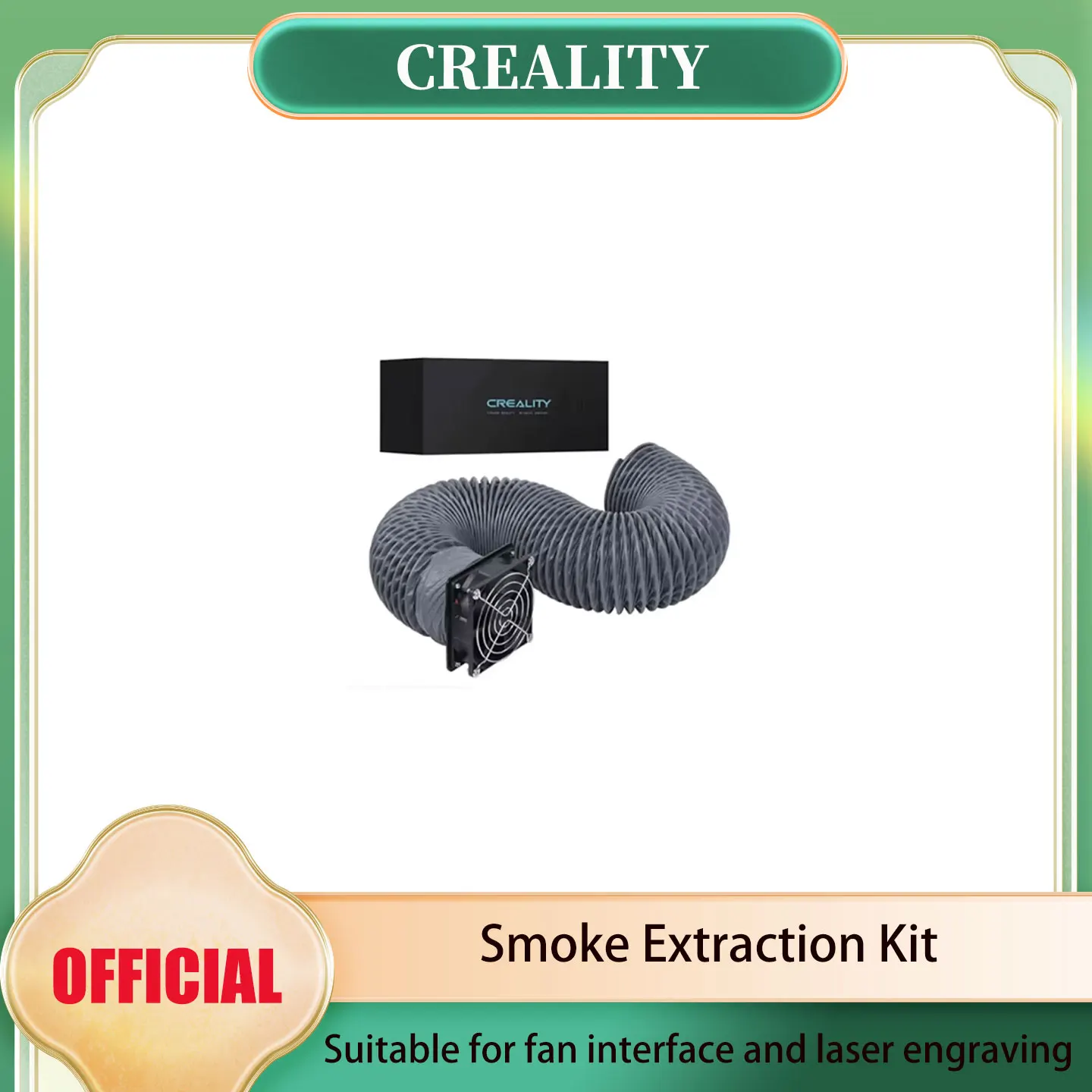 Creality Fume Extraction Kit for 3D Printer & Laser Engraver Enclosure Efficient Ventilation System with Fan Interface