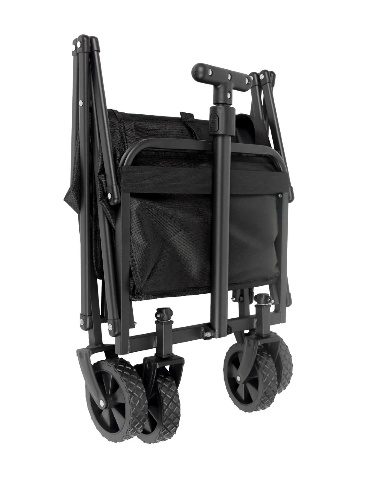 Outdoor Lightweight Portable Foldable Enclosed Storage Small Mini Size Four-Wheel Kids Wagon Cart Garden Beach Camping Cart