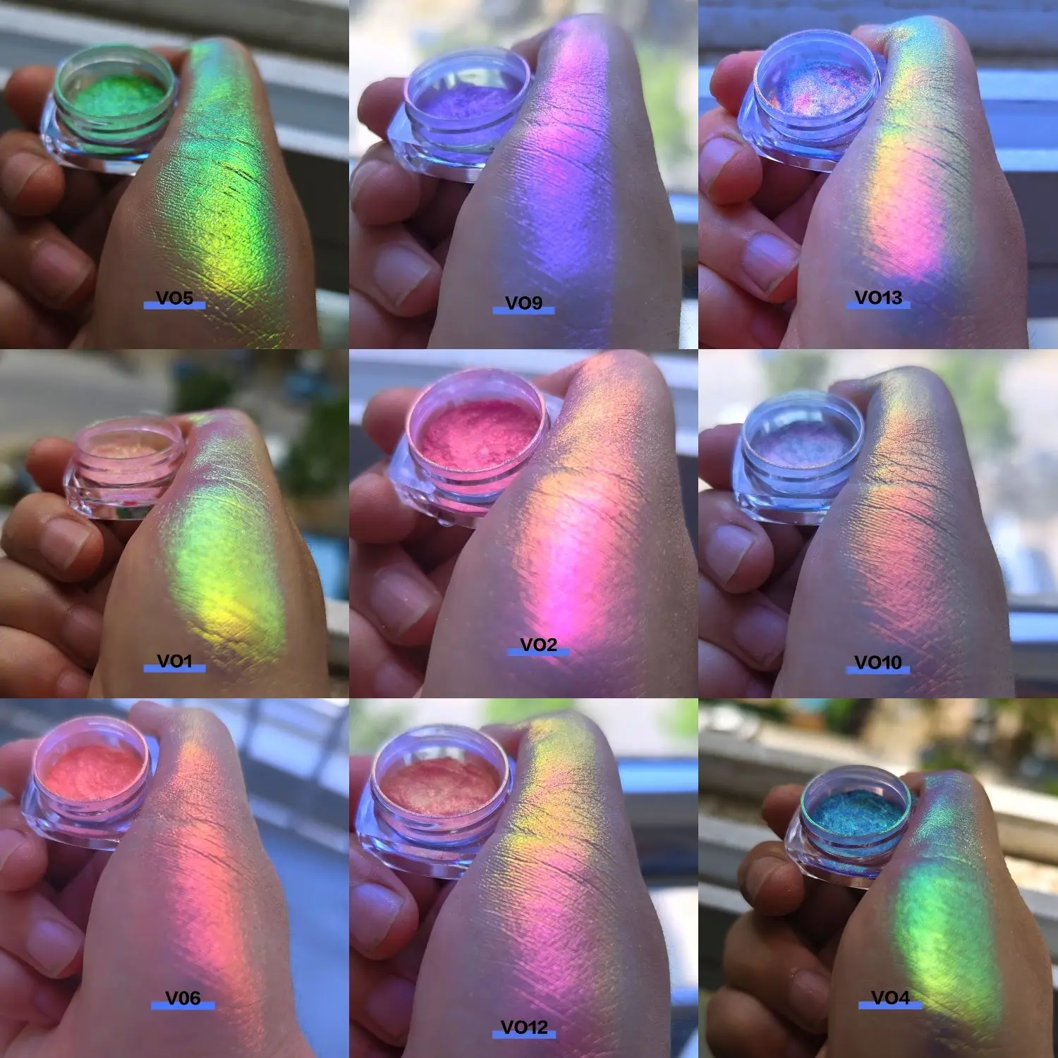 Bulk  Super Color Changing Candy Rainbow Multichrome Pigment Powder