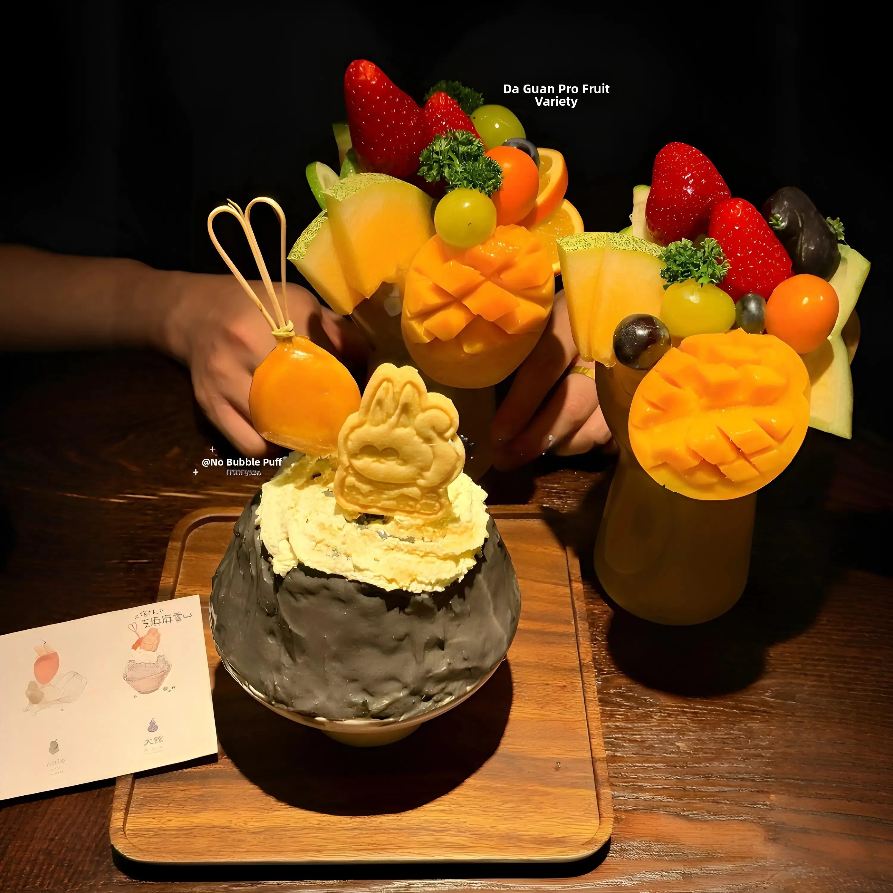 Super Extra Large Summer Fruit Parfait Glass Cup Easy Pull Can Restaurant Drawing Tool Transparent Single Layer Portable Cup