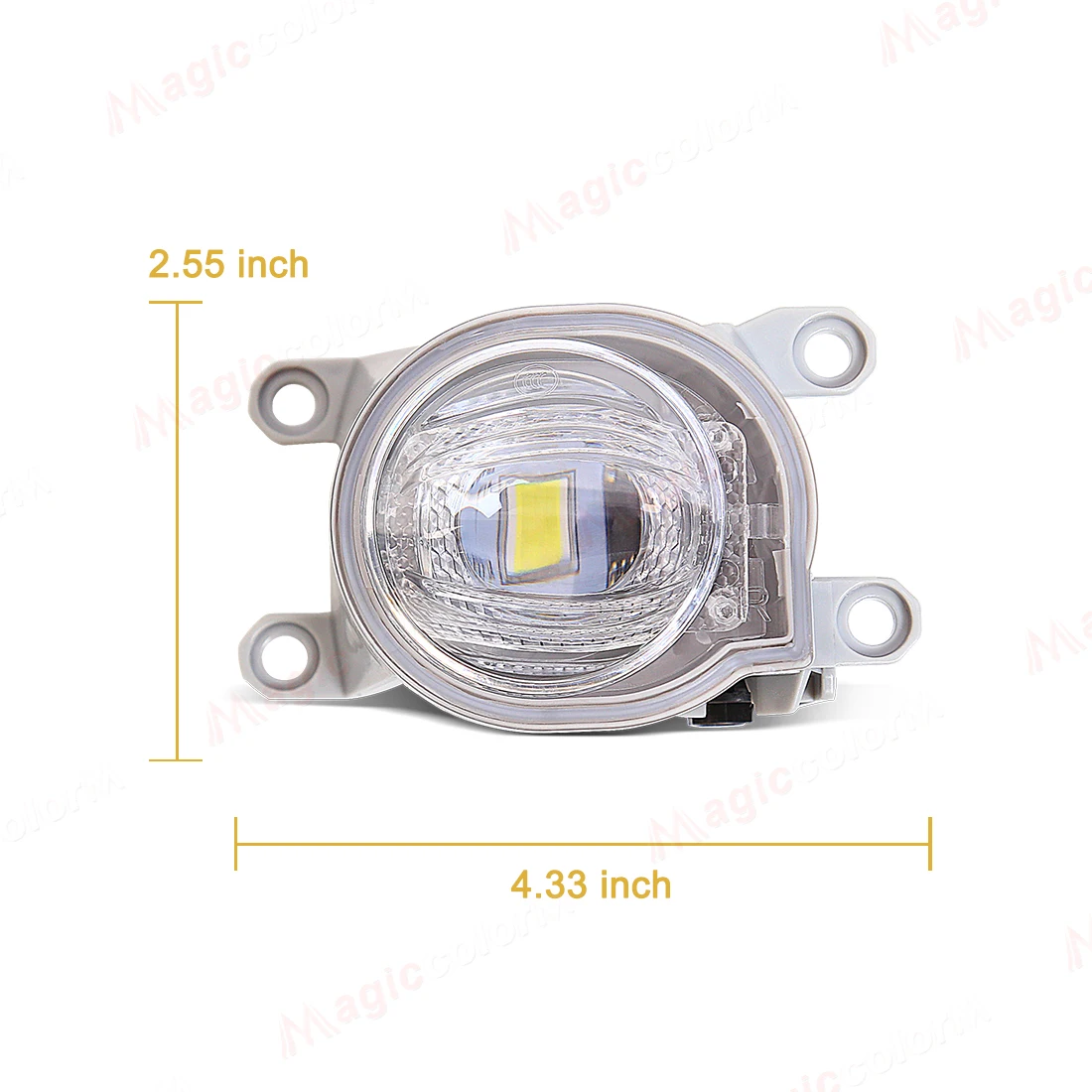 Car Fog Lamp Assembly For Toyota CHR Levin Corolla L XLE Hatchback Yaris Fortuner Hilux Revo 2019 2020 2021 2022 Headlight White view 3