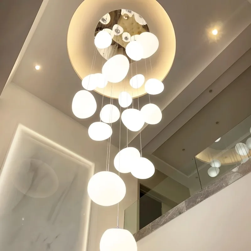 Modernos Lustres LED para Decoração de Casa, Luz Pingente, Lâmpadas, Suspensão, Iluminação Interior, Escadaria, Sala de Estar