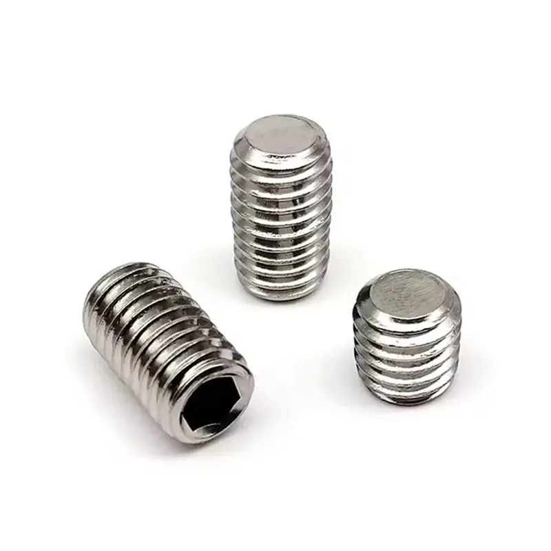 Kit di viti di fissaggio con punta a tazza a brugola in acciaio inossidabile con esagono incassato nero 1500 M2 M2.5 M3 M5 M6 M8 DIN916-AT36