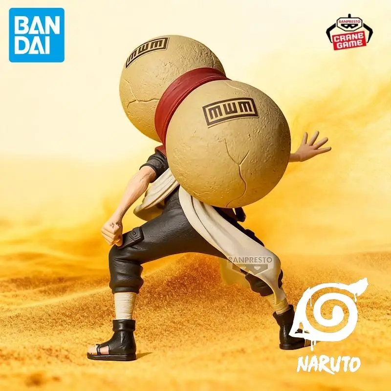 In Stock Bandai Original Naruto Anime Gaara Figures Action Models Cartoon Dolls Desktop Toys Pvc Decor Ornaments Festival Gifts