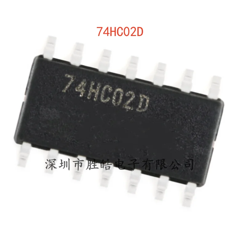 (10PCS)  NEW  74HC02D , 653  Quad 2-Input or Non-Gate   SMD Logic Chip    SOIC-14   74HC02D   Integrated Circuit