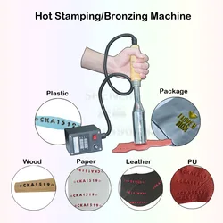 Hot stampping machine number and letter and logo stamper hand held woold embosser plastic bronzing machine brass logo printer