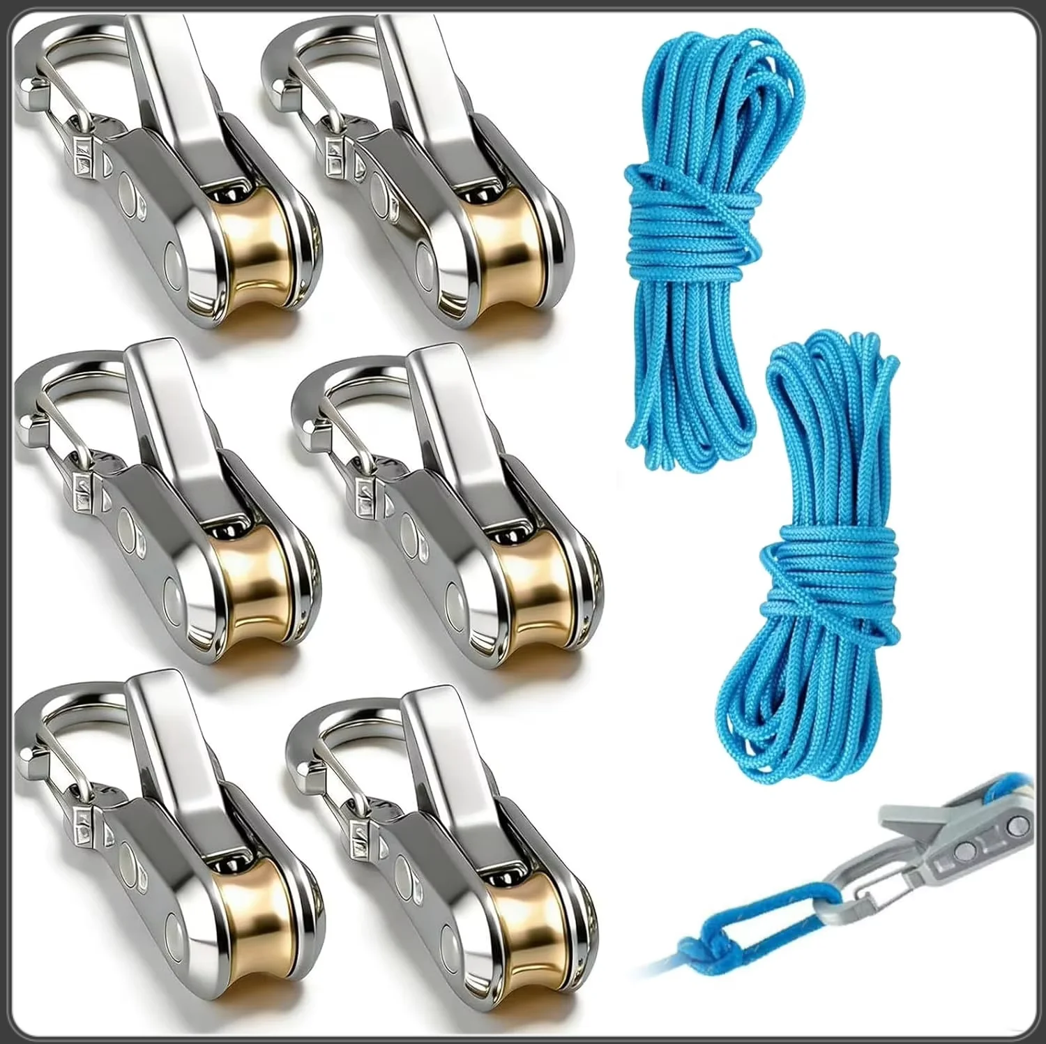 Rope Fastening Tool, Heavy-duty Extendable Binding Rope Suitable For Camping, Sunshades, Hammocks And Outdoor Equipment Fixation