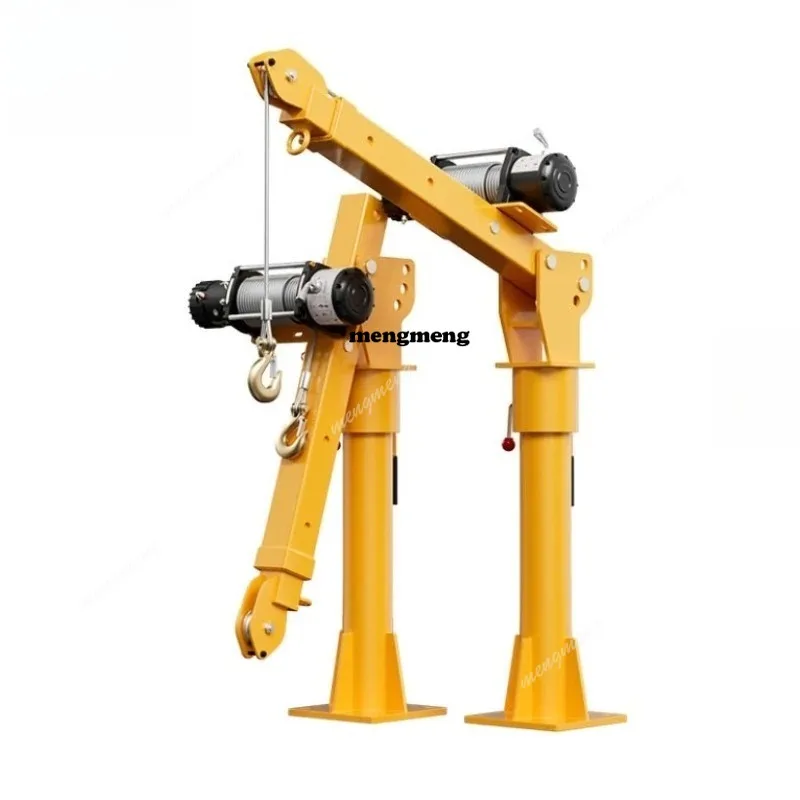 Small vehicle-mounted cantilever crane, truck-mounted crane, winch crane, mobile lifting and loading and unloading artifact