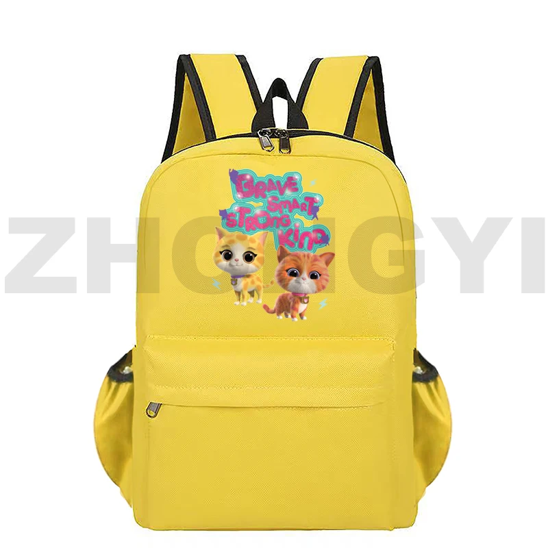 

SuperKitties Print Pattern Backpack Women New Fashion Harajuku Laptop Backpack Canvas Schoolbags for Girls Men Bookbag Crossbody