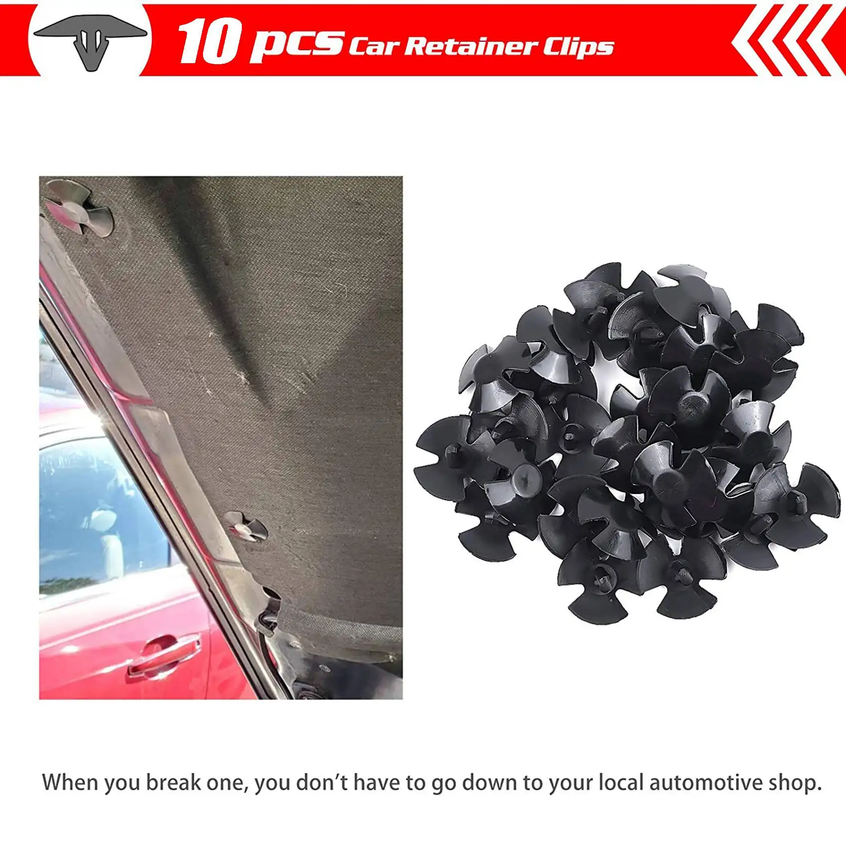 10Pcs Car Bumper Hood Insulation Cover Retainer Clips for Chrysle, , , Ram,4878883AA Rivet