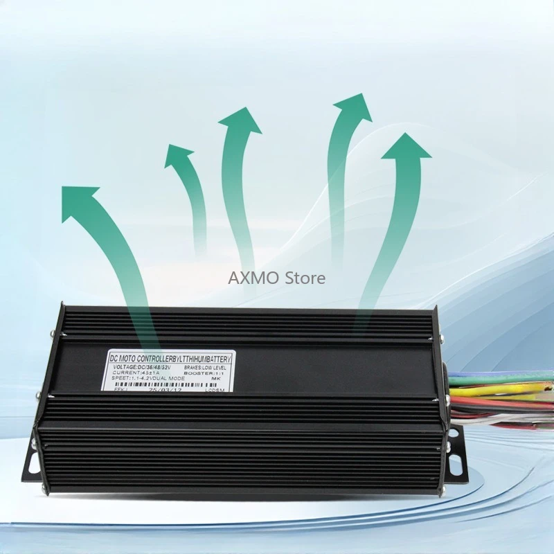 

E-bike Lithium Battery Modification 36V 48V 52V Three-mode Controller 45A Sine Wave Square Wave Hall-less Mode E-bicycle Parts