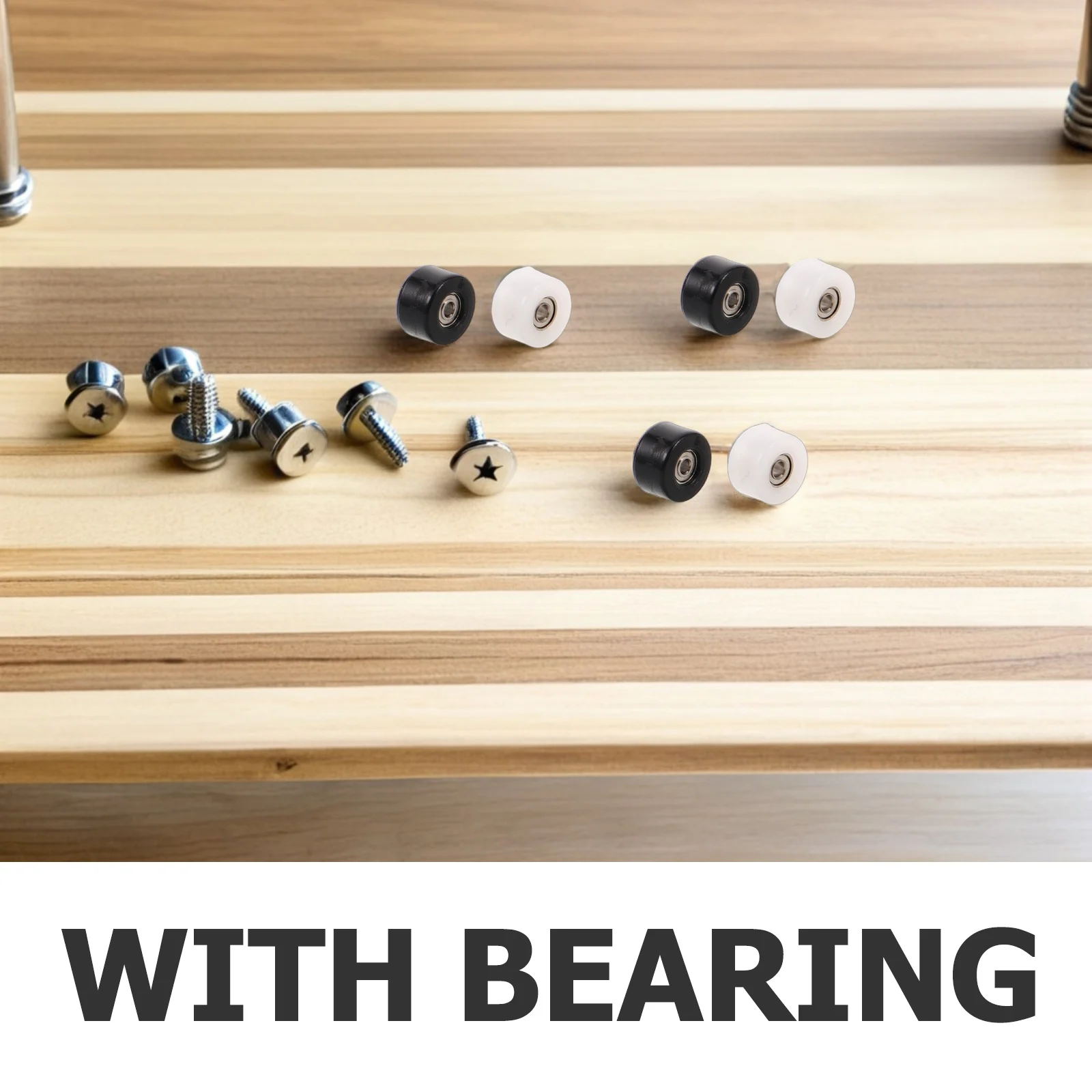 Jeu de roues de Skateboard à doigts, 8 pièces, roulements métalliques, pièces de rechange robustes, jeu de bureau Portable, Mini accessoires de Skateboard pour