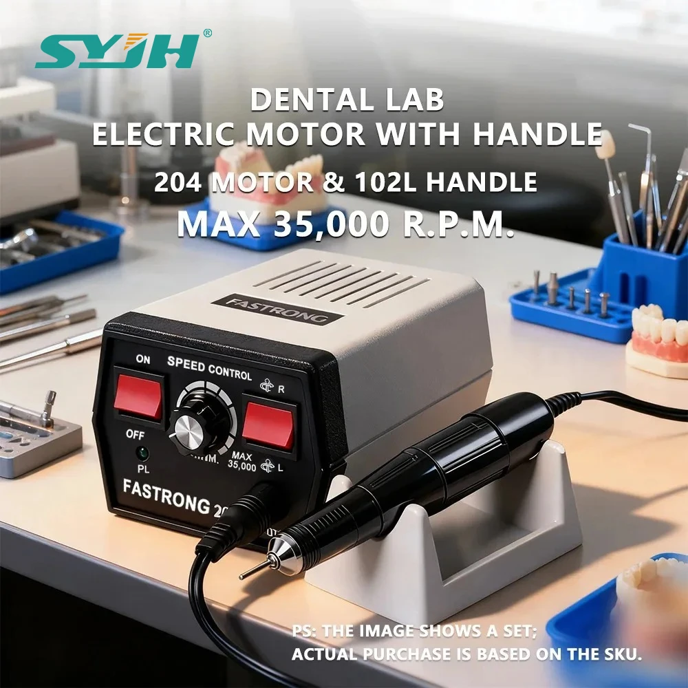 

35000RPM 204 Type Dental Micro Motor Connect 18/102/204 Polishing Handpiece Electric Micromotor for Dentistry Lab Polishing Tool