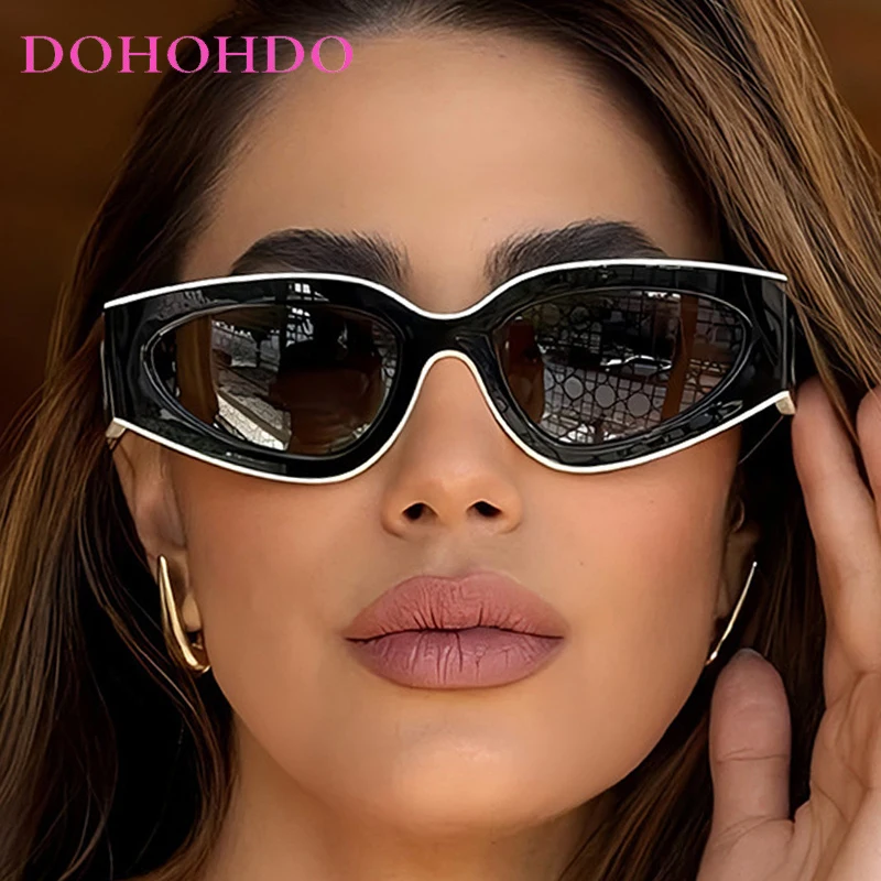 

Vintage Cat Eye Big Frame Punk Sunglasses Women Fashion Luxury Designer For Men Driving Travel Sun Glasses Unisex Lentes UV400