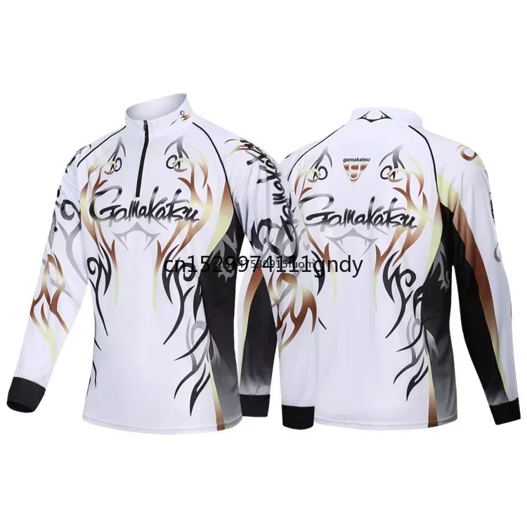 Male Outdoor Sports Fishing Shirts Clothing Long Sleeve M-5XL Anti UV Breathable Cycling Hunting Hiking Clothes