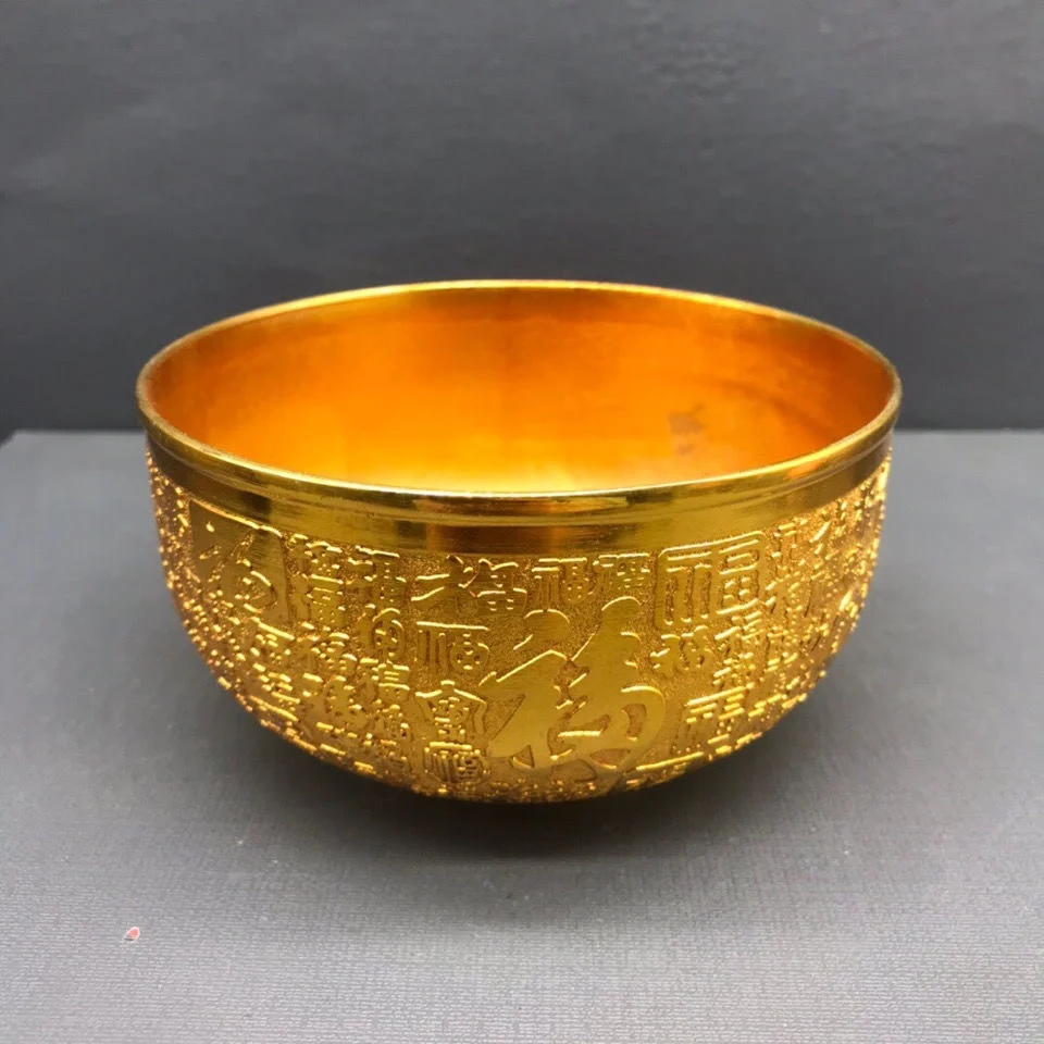 Gilded Momofuku Bowl, Home Motofu  Offering  Decorative Bowl, Table