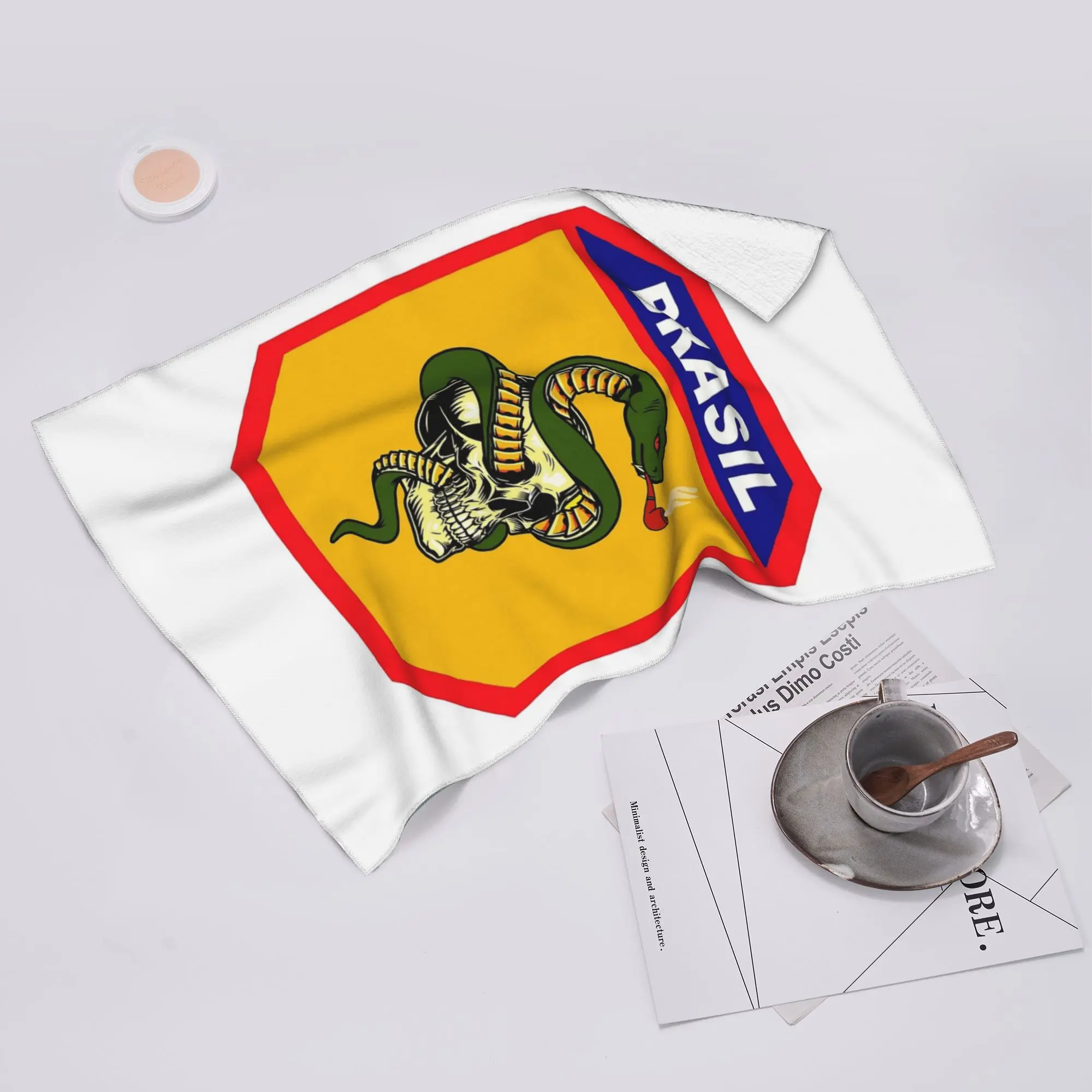 Custom The Smoking Snake Brazilian Expeditionary Force pacht Soft Face Towel Quick Dry Pool Bath Cotton Towels Absorbent