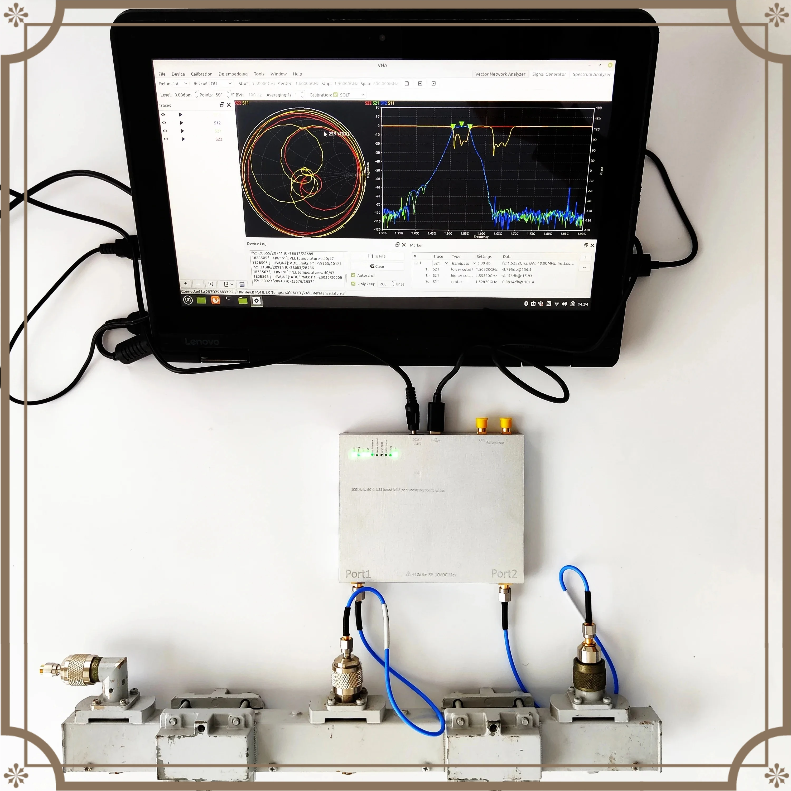 100kHz-6GHz Professional 2-Port NanoVNA Vector Network Analyzer USB Powered Antenna Tester With External Expansion Support