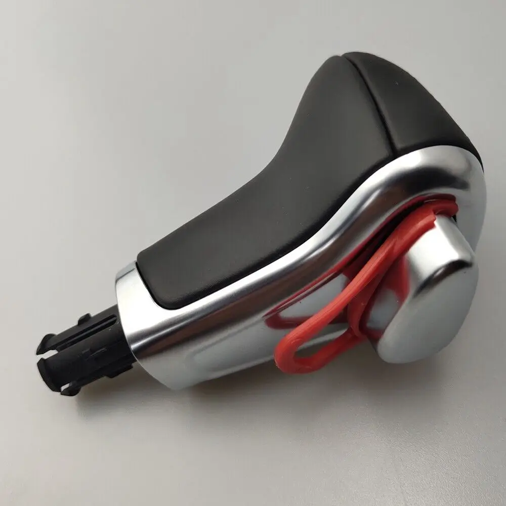 

WXZOS AT PU Leather Gear Shift Knob for Audi A3 A4 A6 Q7 Q5 C6 8P