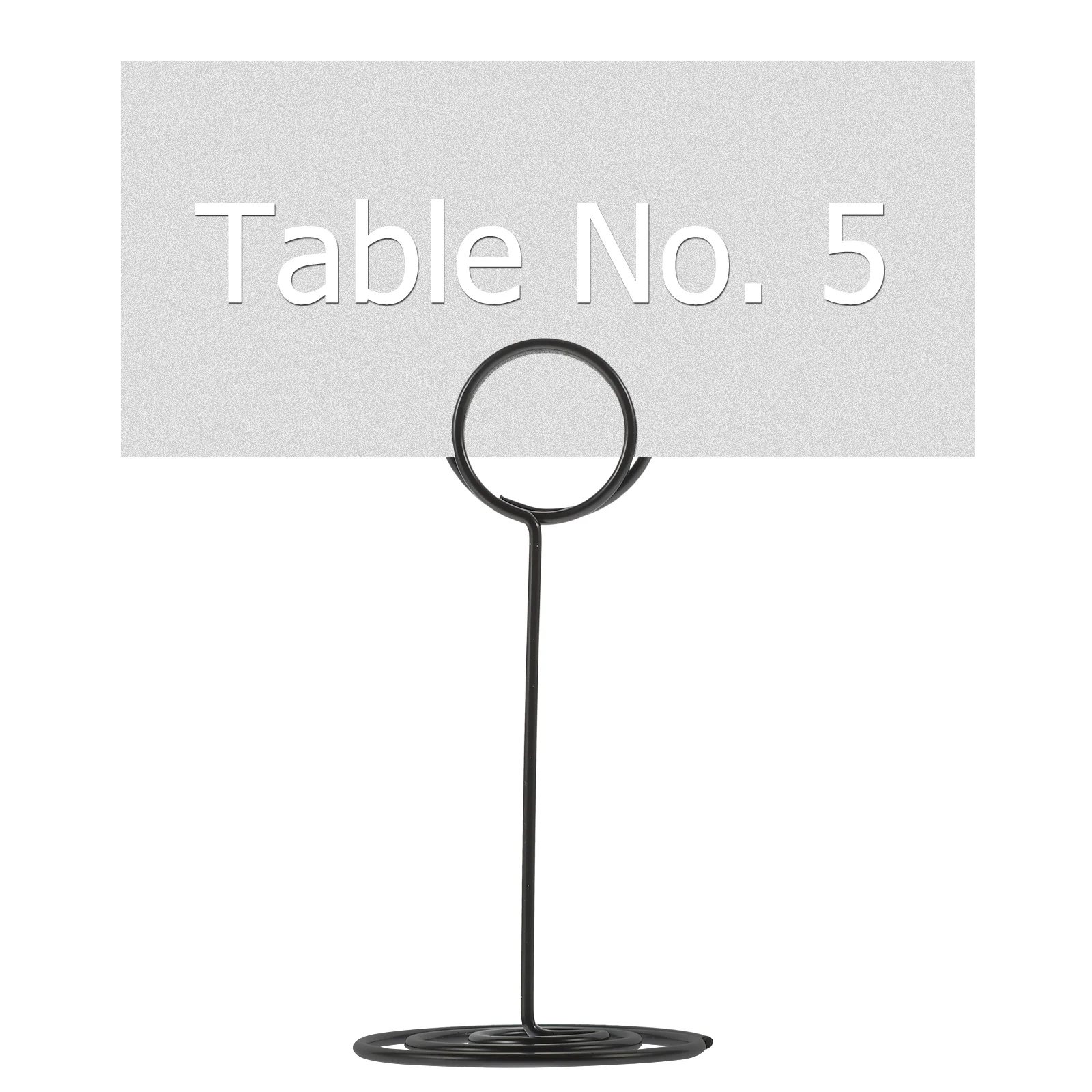 Soporte de placa de números de escritorio, soportes de mesa para tarjetas de visita, soporte para tarjetas de lugar para notas, señal de imagen, 10 piezas