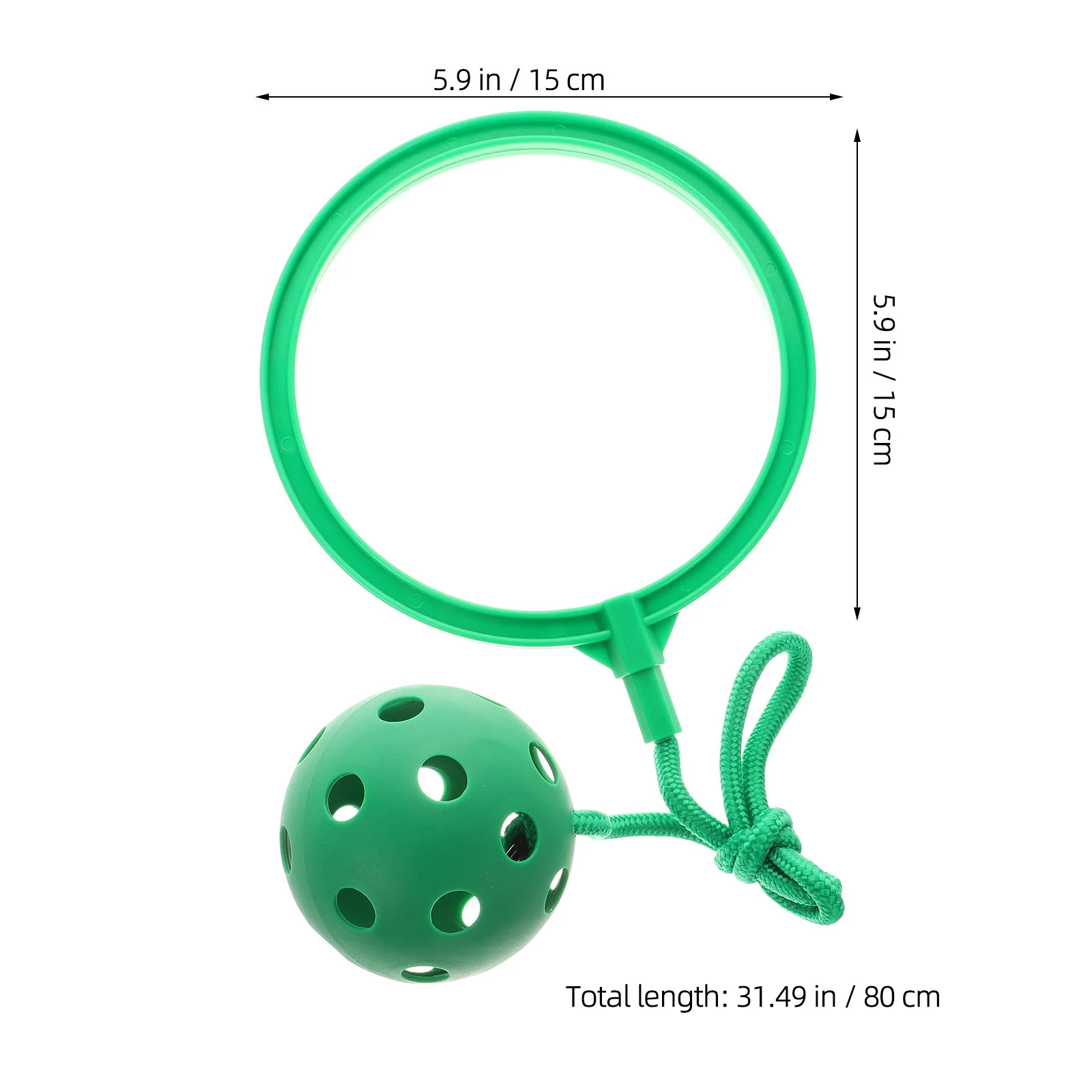 6 Pcs Flashing Jumping Ring Hoop Ball Exercise Ankle Skip Toys Leg Parent-child