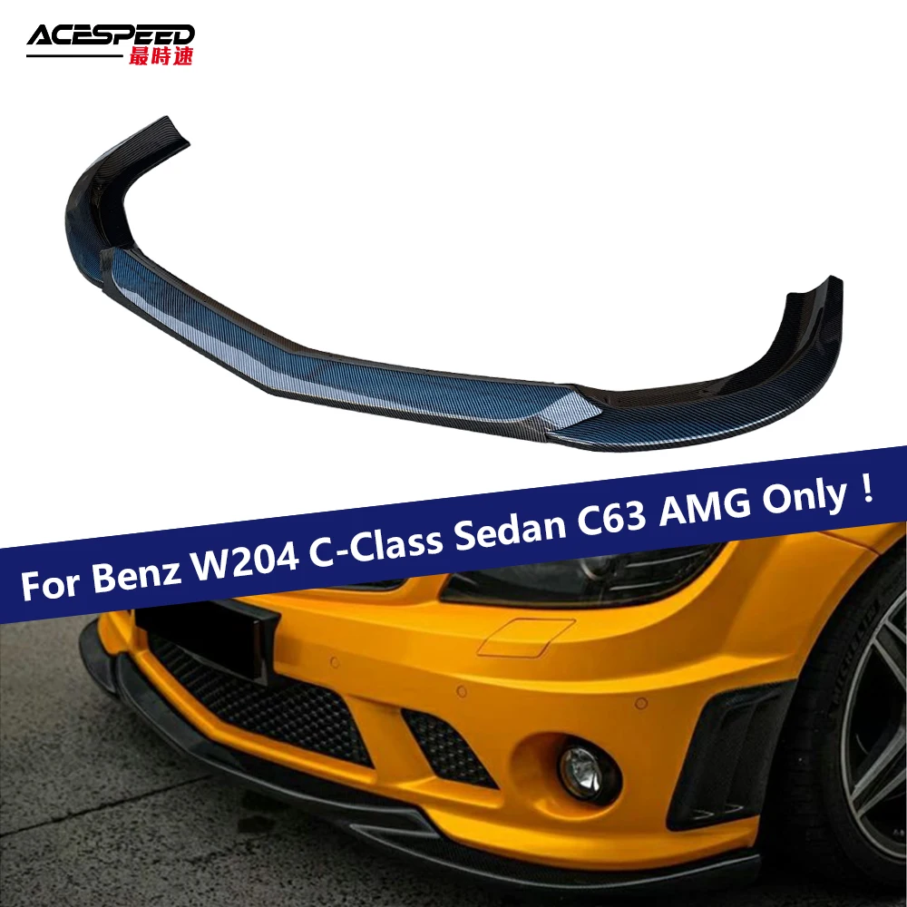 

Car Front Bumper Spoiler Lip Lower Splitter Blade Diffuser Body Kit For Mercedes Benz W204 C-Class Sedan C63 AMG 2008-2011