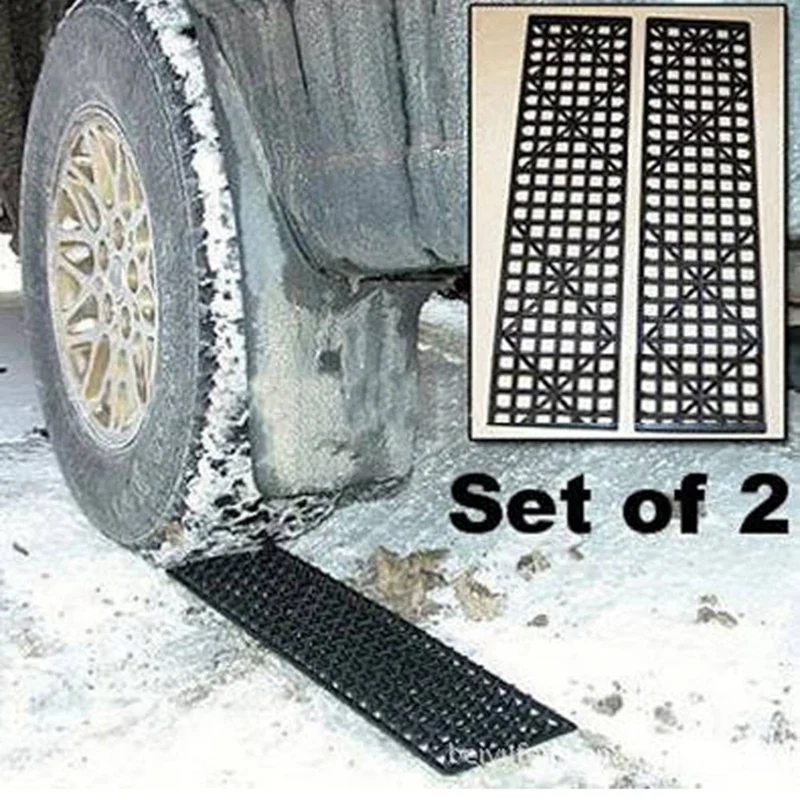 4 Stück Auto Schnee Schlamm von Platte Reifen Traktion faltbare Skid Platte rutsch feste Matte Sand Schnee kette Rad Anti-Rutsch-Snowboarden