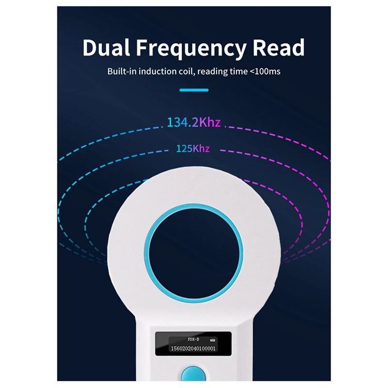 Smart-134.2Khz สุนัขแมว Reader สําหรับสัตว์หูแก้วชิป RFID Handheld Microchip Reader เครื่องสแกนเนอร์สําหรับสัตว์เลี้ยงสัตว์